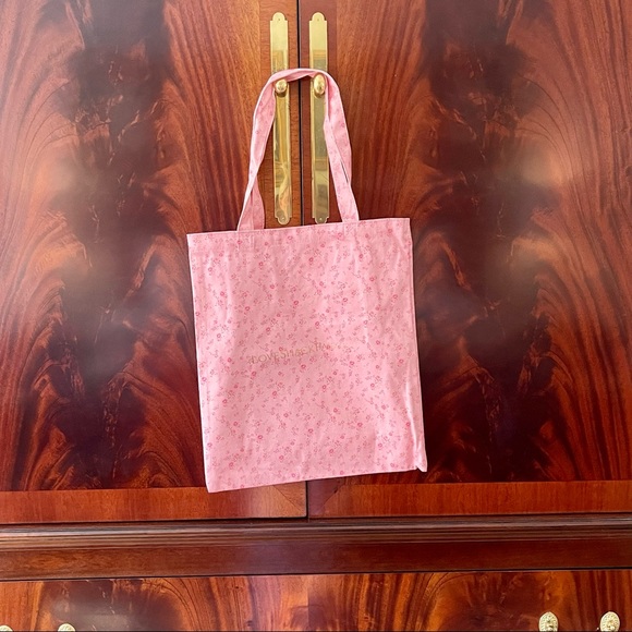 LoveShackFancy Pink Floral Tote Bag - Picture 3 of 13